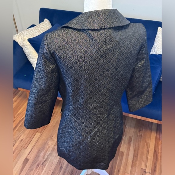 Apostrophe Black Blazer with Peter Pan Collar - Picture 3 of 6